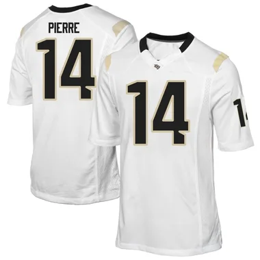 Men's Game Jesiah Pierre UCF Knights Football College Jersey - White