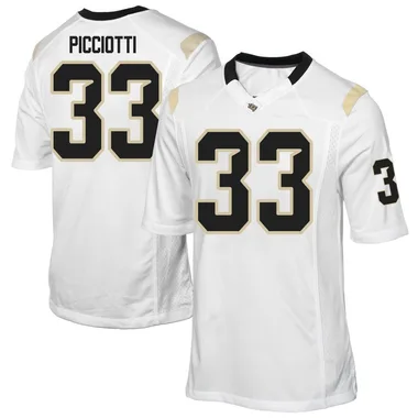Men's Game Phil Picciotti UCF Knights Football College Jersey - White