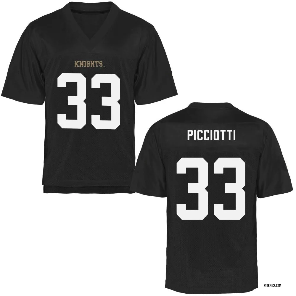 Men's Replica Phil Picciotti UCF Knights Football College Jersey - Black
