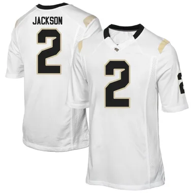 Men's Replica Tayven Jackson UCF Knights Football College Jersey - White