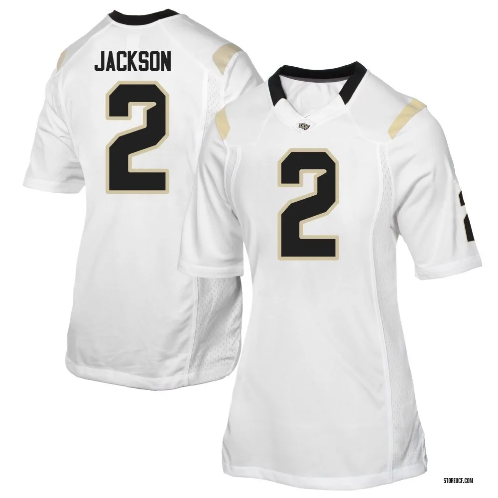 Women's Game Tayven Jackson UCF Knights Football College Jersey - White