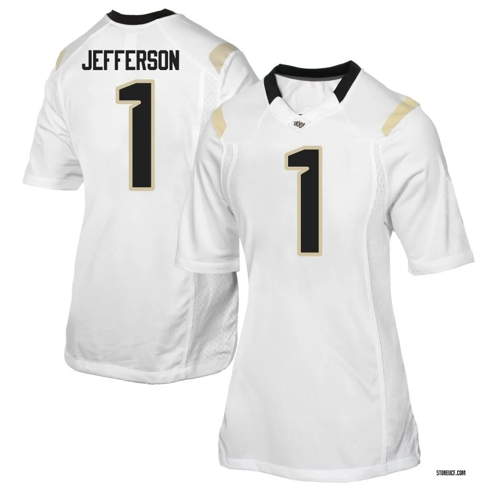Women's Replica KJ Jefferson UCF Knights Football College Jersey - White