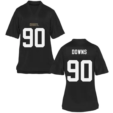 Women's Replica Marcus Downs UCF Knights Football College Jersey - Black