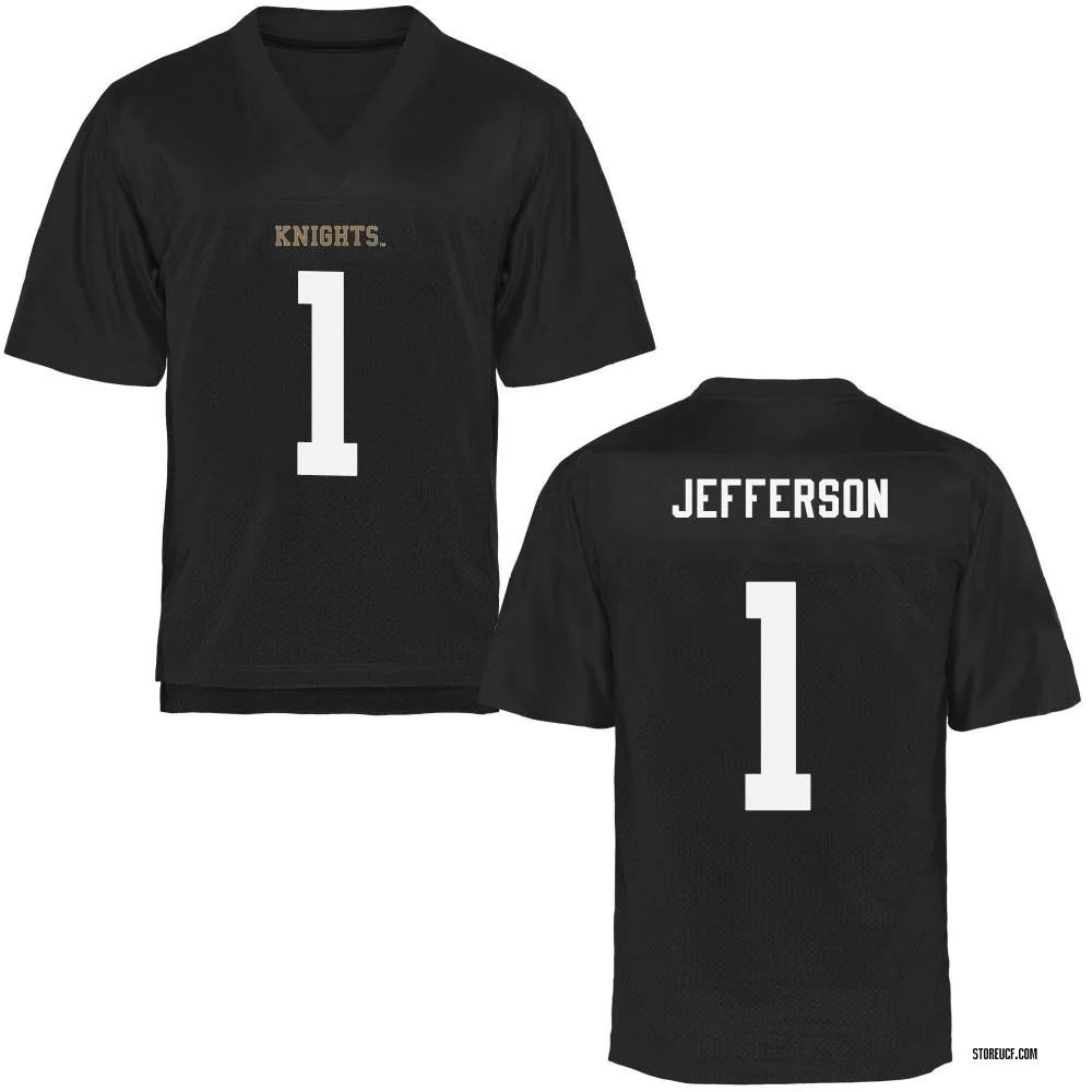 Youth Game KJ Jefferson UCF Knights Football College Jersey - Black
